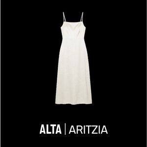 Aritzia Alta Cream Midi Dress